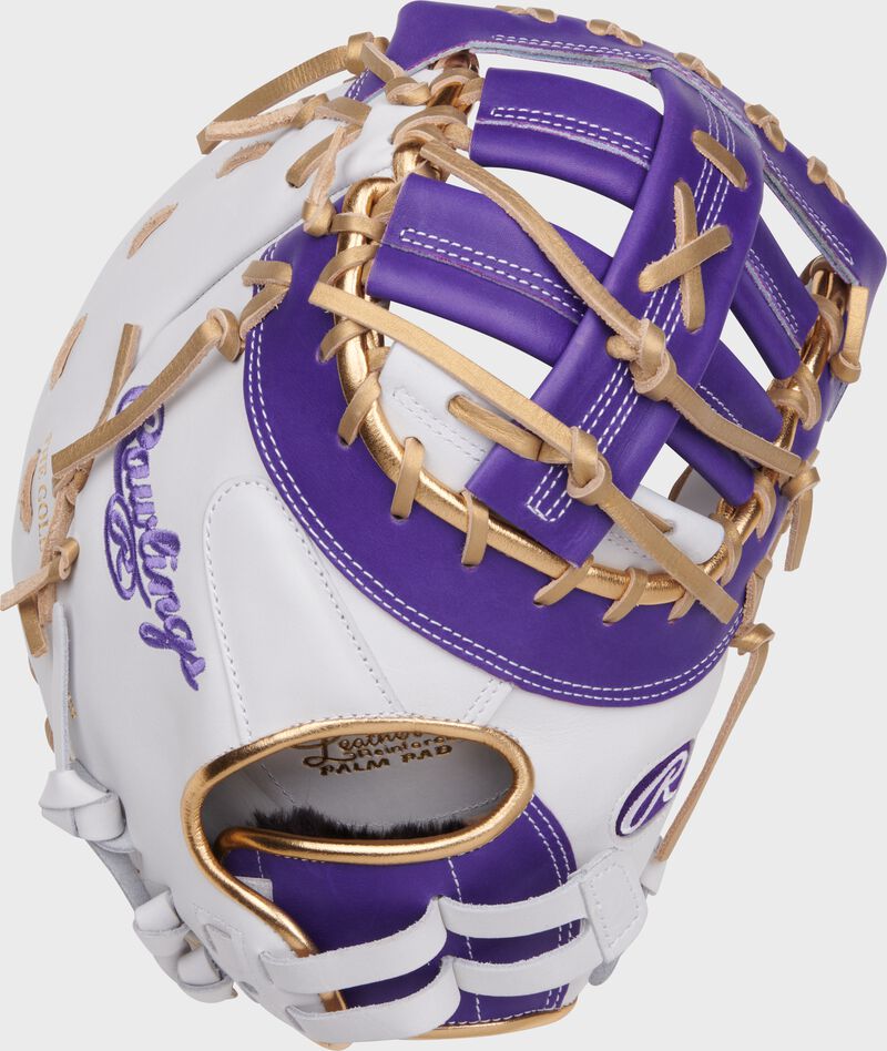 Liberty Advanced Color Series 13 in 1st Base Mitt, White/Purple