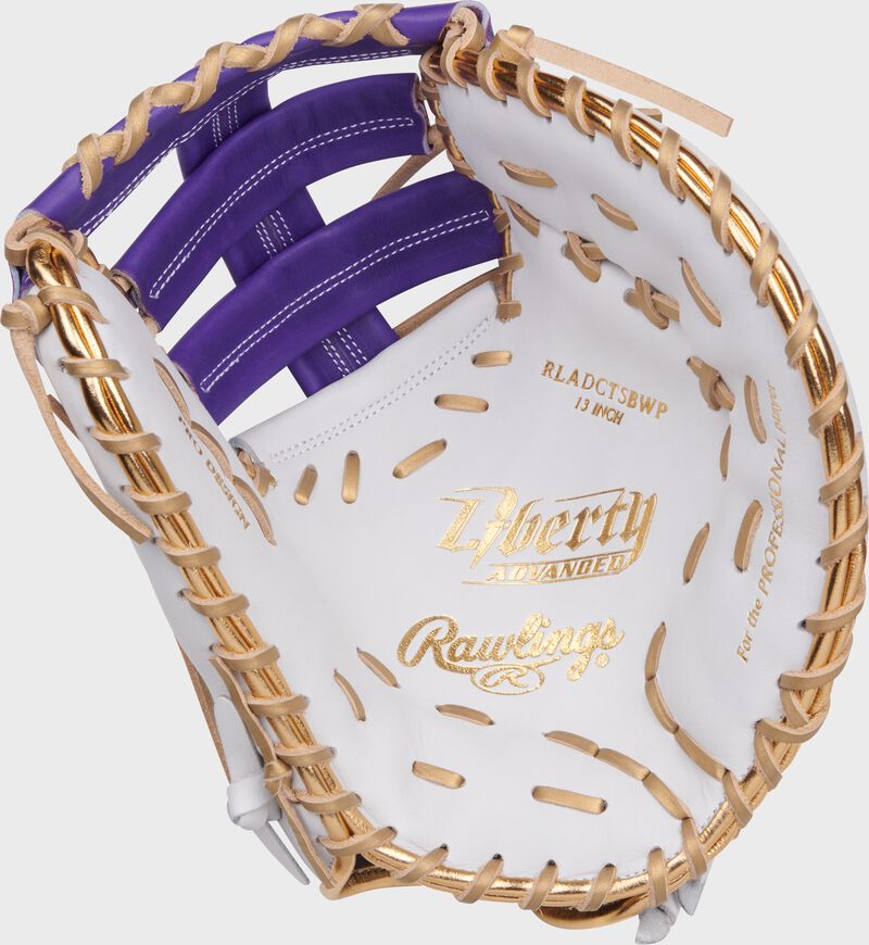 Liberty Advanced Color Series 13 in 1st Base Mitt, White/Purple