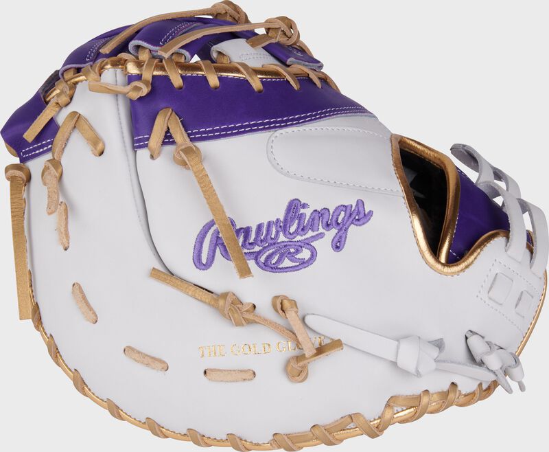 Liberty Advanced Color Series 13 in 1st Base Mitt, White/Purple
