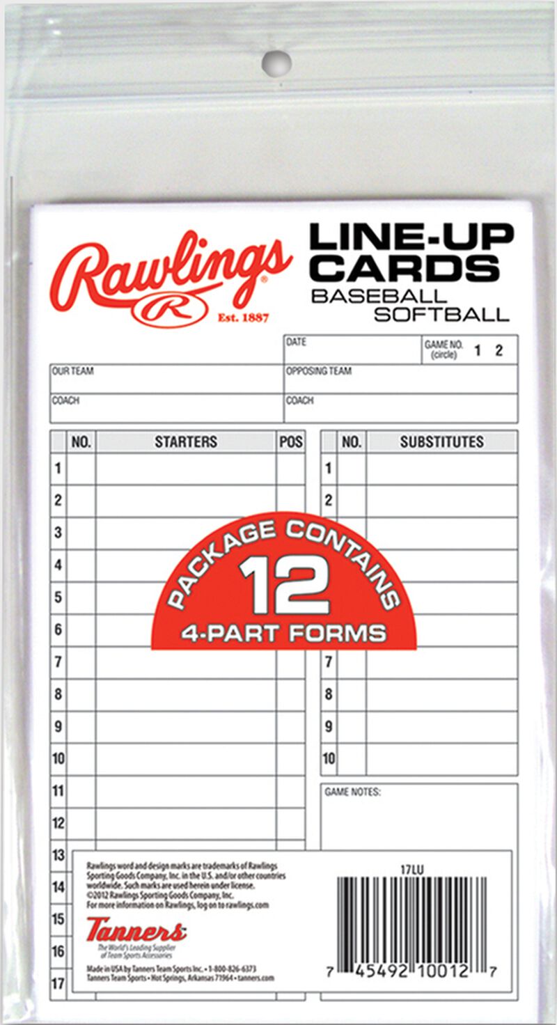 System-17 Lineup Cards Refill Pack