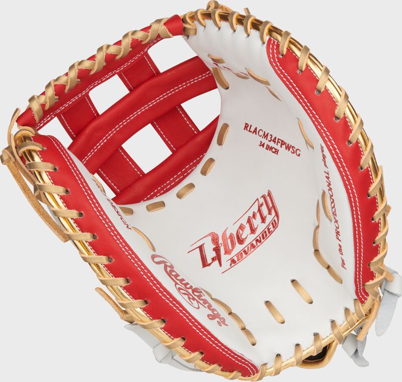 Liberty Advanced Color Series 34 in Catcher's Mitt, White/Scarlet