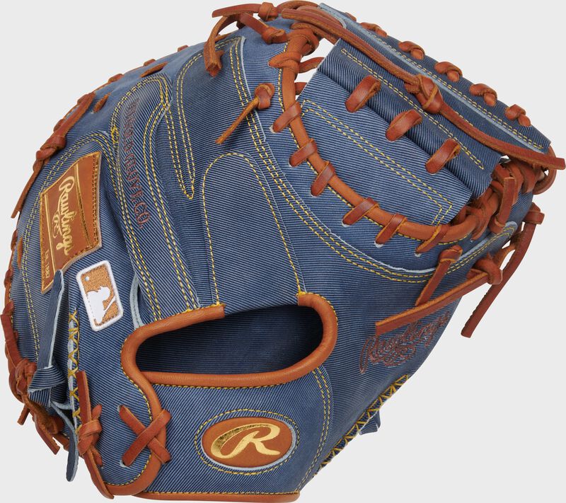 Heart of the Hide Pro Label Denim Catcher's Mitt, Right Hand Throw
