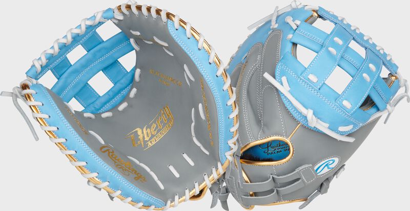 Liberty Advanced Color Series 34 in Catcher's Mitt, Gray/Columbia Blue