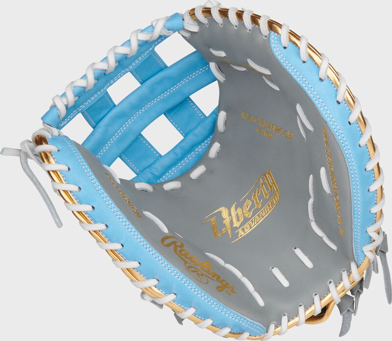 Liberty Advanced Color Series 34 in Catcher's Mitt, Gray/Columbia Blue