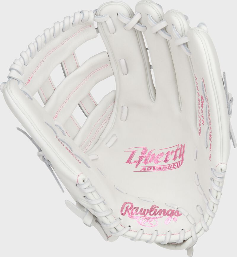 Liberty Advanced Color Series 12.75 in Outfield Glove, White/Pink