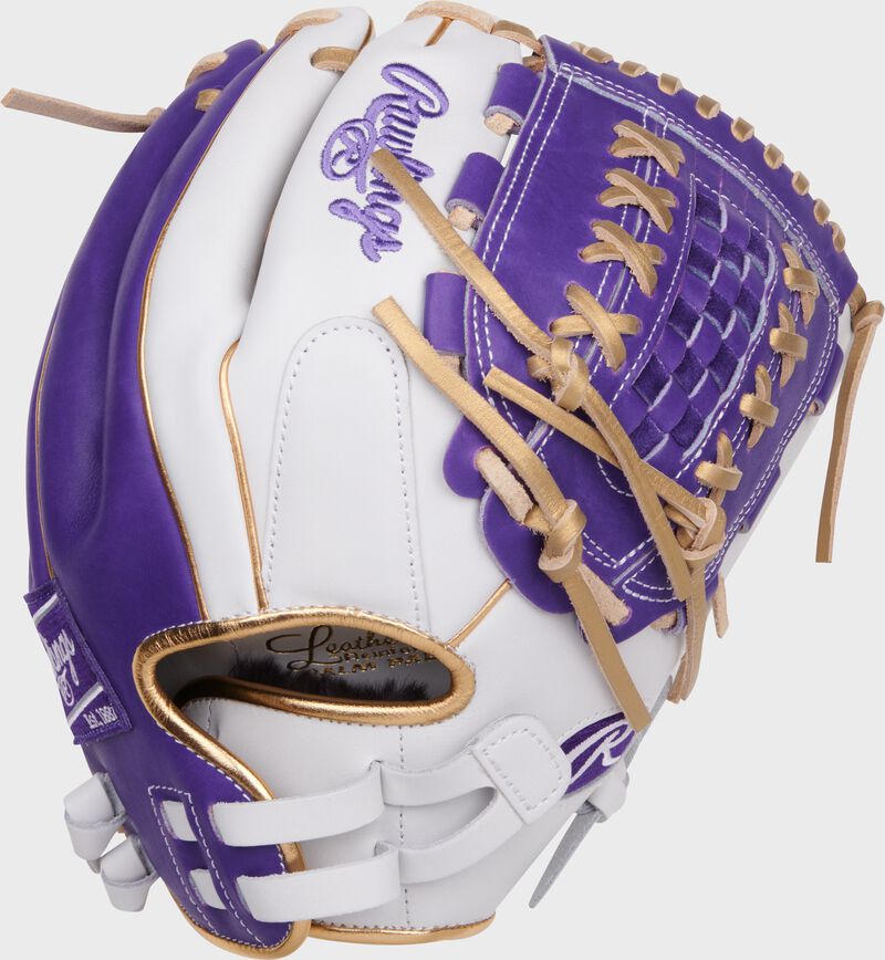 Liberty Advanced Color Series 12.5 in Fastpitch Glove, White/Purple