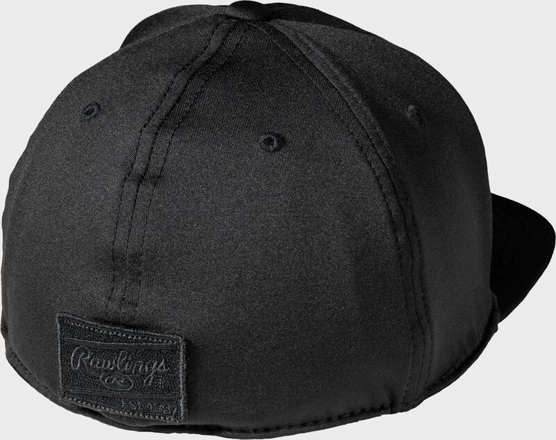 Rawlings Black Clover Blackout Fitted Flat Bill Hat