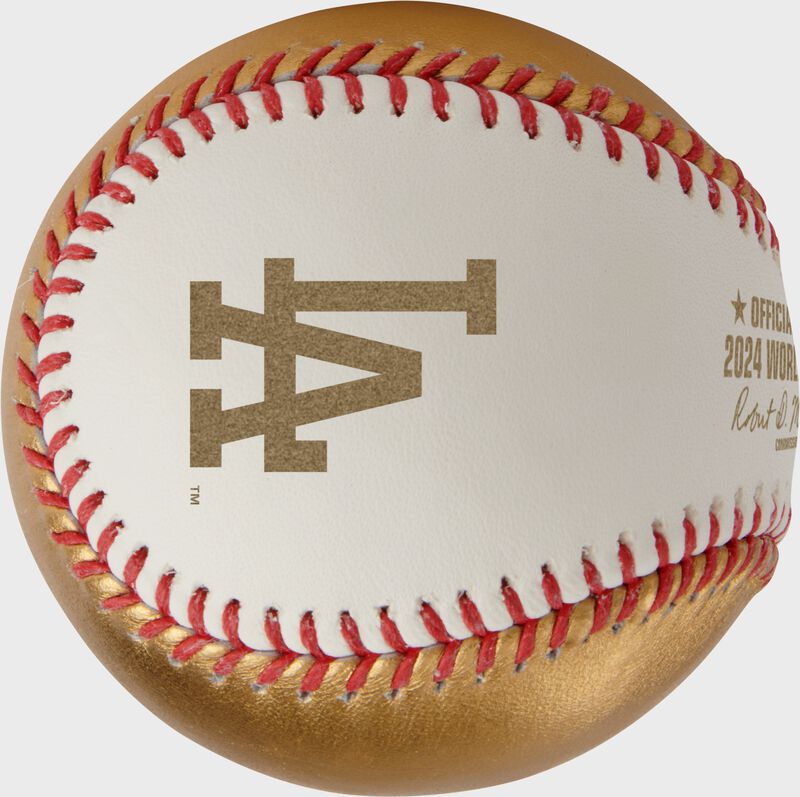 MLB 2024 Gold World Series Dueling Baseball