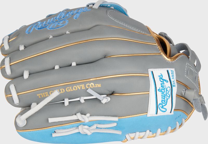 Liberty Advanced Color Series 12.75 in Outfield Glove, Gray/Columbia Blue