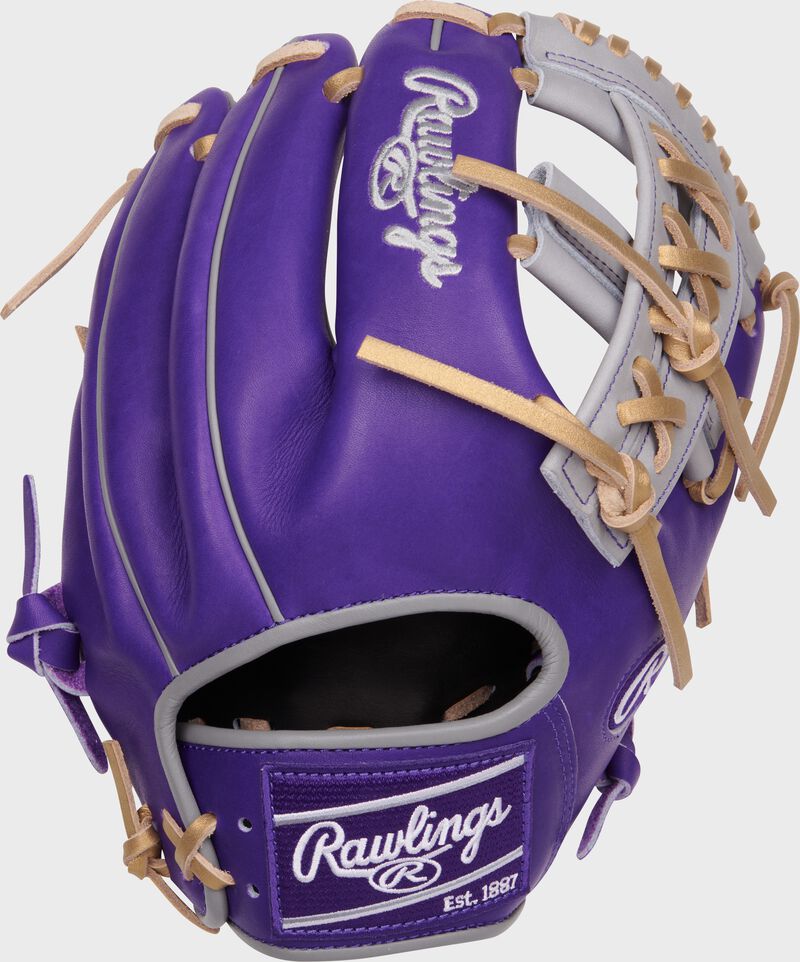 Exclusive 11.5" Heart of the Hide Purple Infield Glove, Right Hand Throw