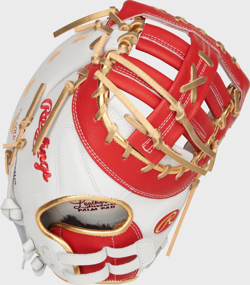 Liberty Advanced Color Series 13 in 1st Base Mitt, White/Scarlet