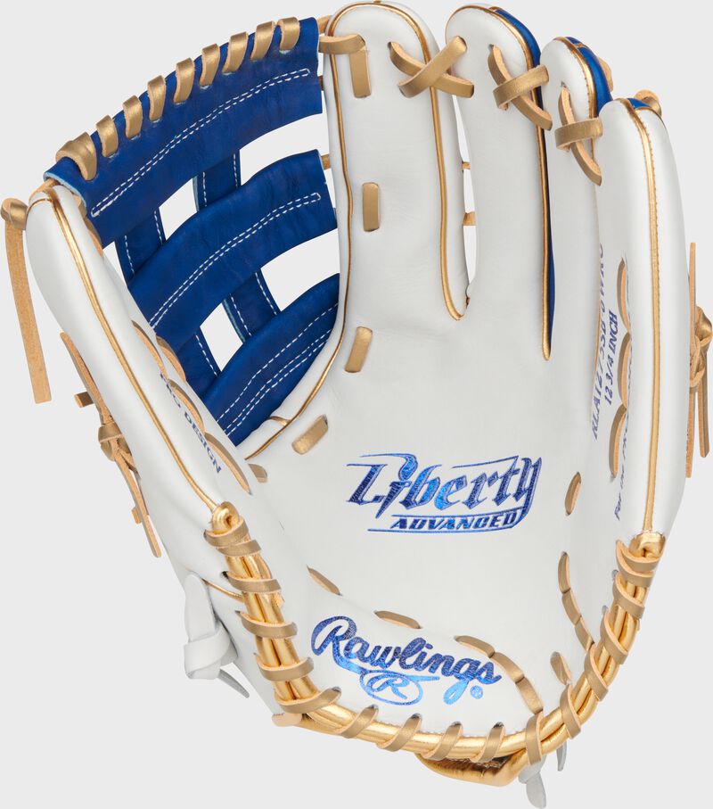 Liberty Advanced Color Series 12.75 in Outfield Glove, White/Royal