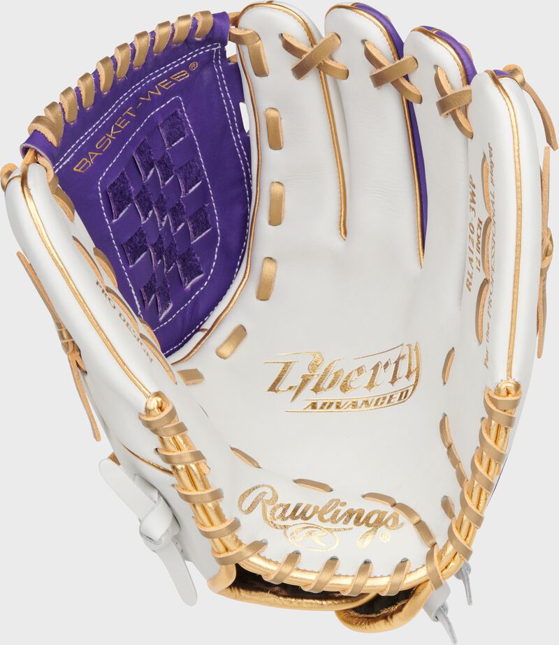 Liberty Advanced Color Series 12 in Fastpitch Glove, White/Purple