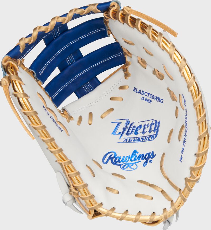Liberty Advanced Color Series 13 in 1st Base Mitt, White/Royal