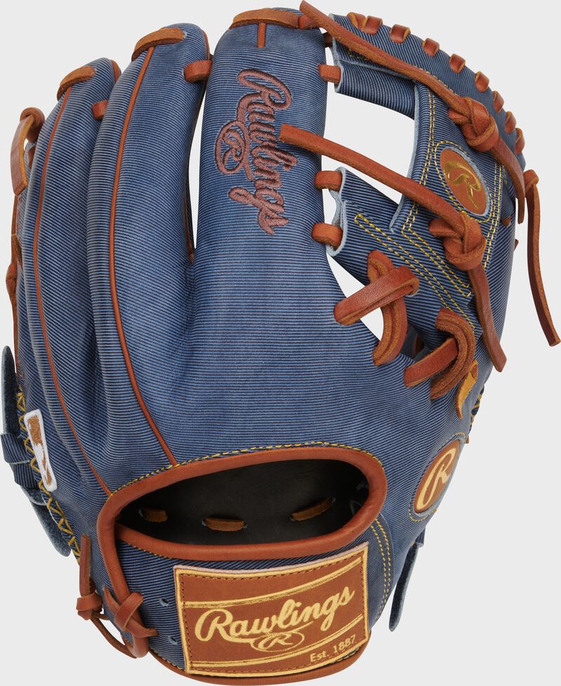 Heart of the Hide Pro Label Denim Infield Glove, Right Hand Throw