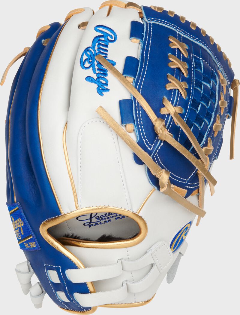 Liberty Advanced Color Series 12.5 in Fastpitch Glove, White/Royal