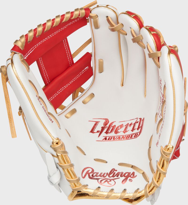 Liberty Advanced Color Series 11.75 in Infield Glove, White/Scarlet