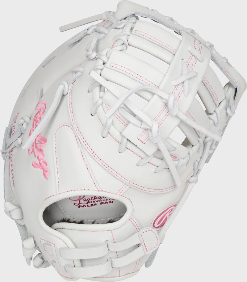 Liberty Advanced Color Series 13 in 1st Base Mitt, White/Pink